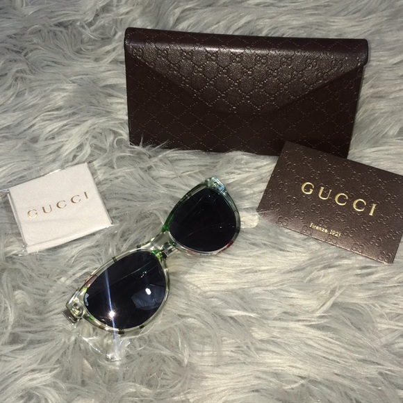 Gucci Accessories - Gucci 55MM butterfly sunglasses floral print